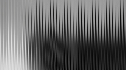 Fototapeta premium Abstract vertical ribbed texture in grayscale tones