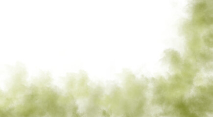 Ethereal green mist frames a dark void