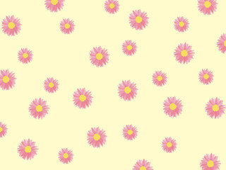 Pink daisy background
