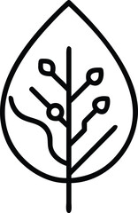 a-line-art-icon green  energy 