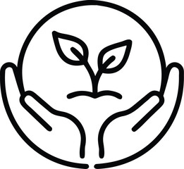 a-line-art-icon green  energy 