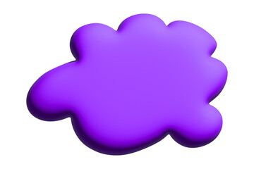 3d speech bubble Blank empty message box Textbox frame for banners, price tags, stickers, design