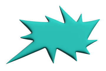 3d speech bubble Blank empty message box Textbox frame for banners, price tags, stickers, design