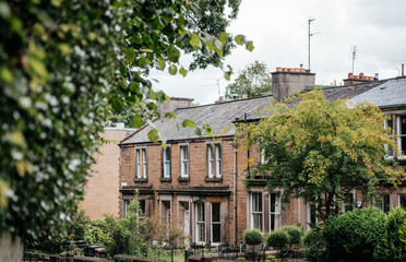 Traditional Stone Row Houses in Edinburgh