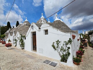 Alberobello, Alpulien, Trulli, Panorama und Altstadt