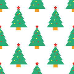 christmas tree seamless pattern