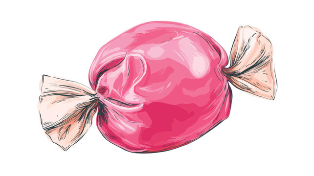 Bubble Gum Treat Food Vector Illustration for Sweet Delight Designs