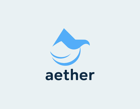 A dynamic logo design featuring abstract shapes and colors, symbolizing innovation and connection, suitable for brands related to technology and modern services.