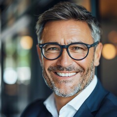 portrait of a smiling businessman