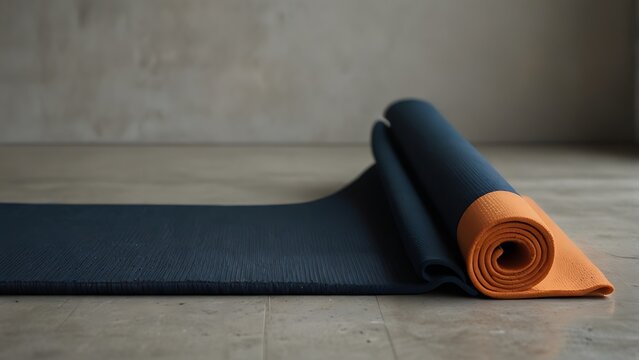 Sleek Yoga Mat with Minimalist Design - Powered by Adobe