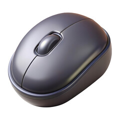 Wireless computer mouse technology accessory for desktop navigation 3d isolated on transparent background