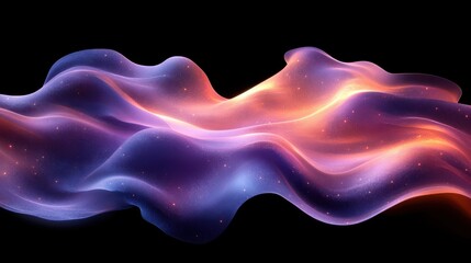 Obraz premium Colorful Abstract Waves of Light and Energy Flowing in Space