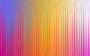 Vibrant abstract background with vertical ribbed texture in a gradient of purple pink orange and yellow colors
