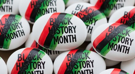 Honoring and celebrating Black History Month with symbols of heritage and pride across the community