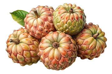 Fototapeta premium illustration of sugar apple