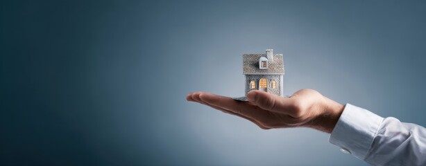 The House on a Hand Symbolizing Homeownership Real Estate Investment and Financial Security