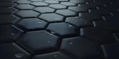 Obraz premium Blue planet earth with dark horizon, digital grid lines, horizontal blue light beam, light background with stars