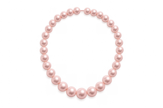 Pink pearl necklace accessory jewelry luxury fashion - Powered by Adobe