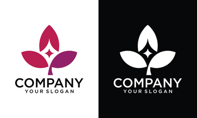 Obraz premium Creative Seed plant logo vector image 