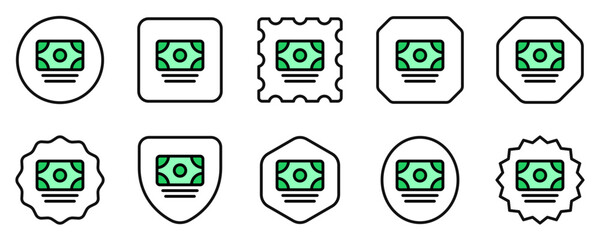 Editable cash, banknote vector icon. Part of a big icon set family.  Finance, business, investment, accounting. Perfect for web and app interfaces, presentations, infographics, etc