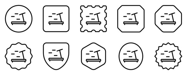 Editable treadmill vector icon. Part of a big icon set family. Perfect for web and app interfaces, presentations, infographics, etc
