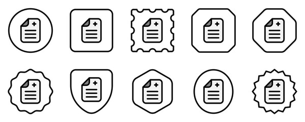 Editable medical record vector icon. Part of a big icon set family. Perfect for web and app interfaces, presentations, infographics, etc