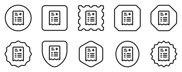 Editable medical prescription vector icon. Part of a big icon set family. Perfect for web and app interfaces, presentations, infographics, etc