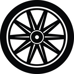Obraz premium Wagon Wheel Icon