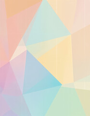 Geometric Pastel Polygon Design
