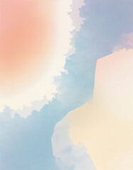 Soft Sky Pastel Gradient Art
