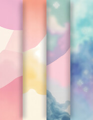 Overlapping Pastel Circular Shapes with Smooth Gradient Blends and Soft Dreamy Abstract Color Flow
