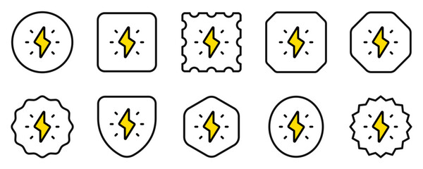 Fototapeta premium Editable flash on vector icon. Part of a big icon set family. Perfect for web and app interfaces, presentations, infographics, etc