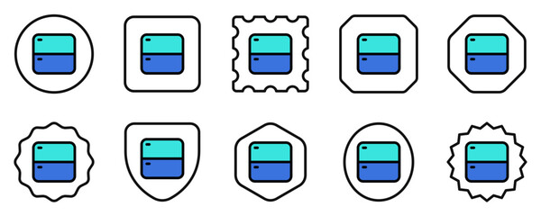 Editable vector vertical split screens icon. Part of a big icon set family. Perfect for web and app interfaces, presentations, infographics, etc