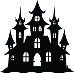 Spooky Castle Silhouette
