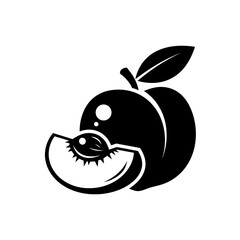 “A minimalist black and white vector illustration of a computer RAM chip icon. The design features a rectangular microchip with rounded corners, detailed with small contact pins on both sides, and the