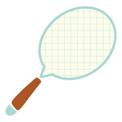 Cute badminton racket cartoon PNG