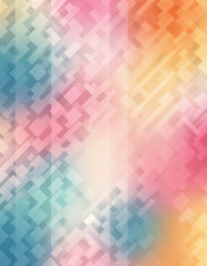 Vibrant Pastel Mosaic Gradient Abstract Texture

