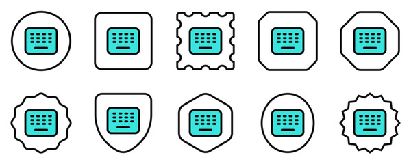 Editable vector wireless keyboard icon. Part of a big icon set family. Perfect for web and app interfaces, presentations, infographics, etc