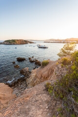Golden hour over the mediterranean sea in Spain