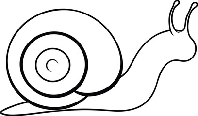 silhouette-line-art-of-a-snail