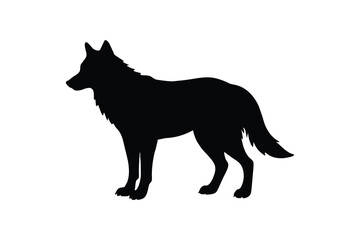  silhouette-of-a-wolf-barking