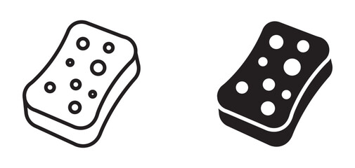 Cleaning sponge icon  set, vector illustration .