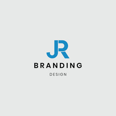 "Bold JR $ RJ logo with metallic texture for a strong corporate identity."