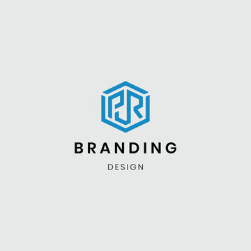 Creative abstract design of the initial PJR logo