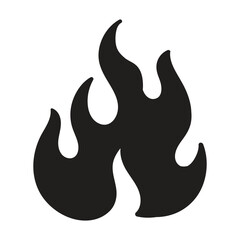 fire vector silhouette