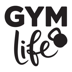 GYM life. Vector EPS file