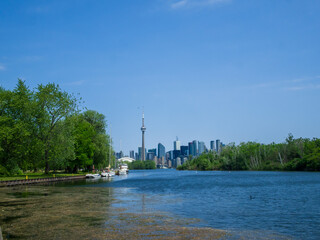 Toronto skyline seen from Toronto Islands, Canada