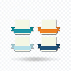 Colorful Infographic Vector Elements Arrows, Labels & EPS Designs