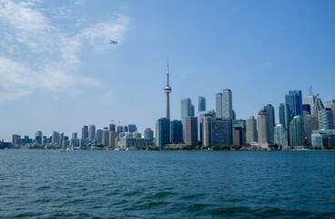 Toronto skyline seen from Lake Ontario, Canada
