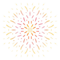 illustration of colorful fireworks